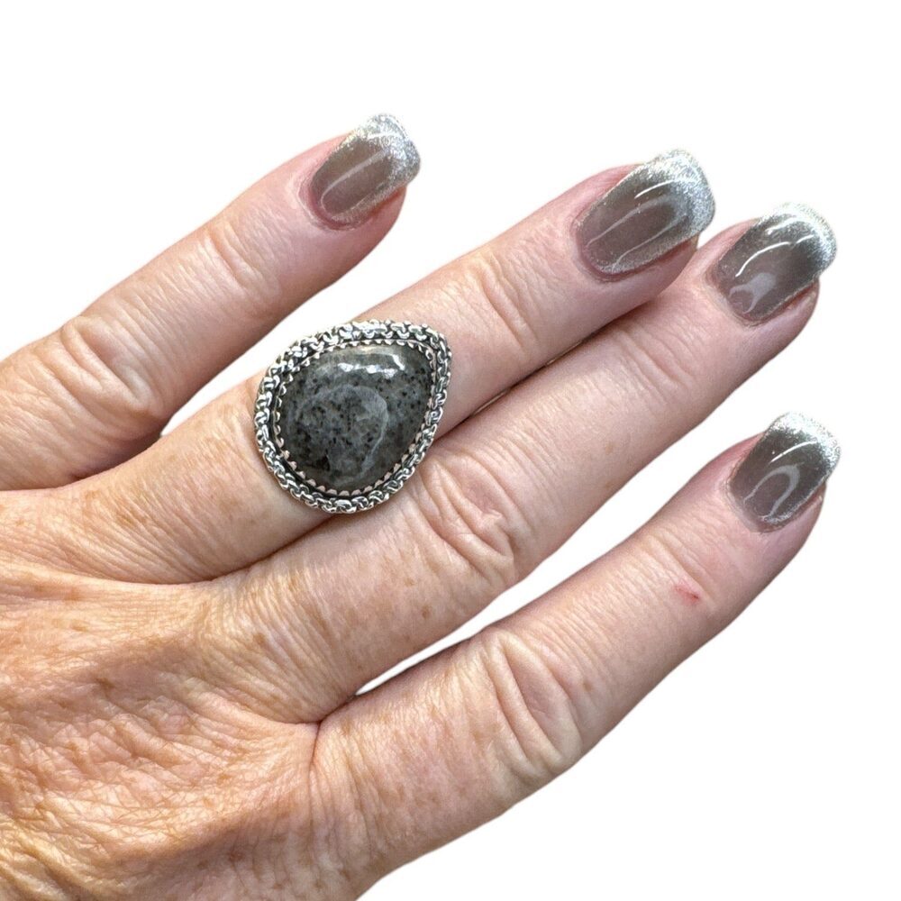 Yooperlite Solid 925 Sterling Silver Ring 5.5
